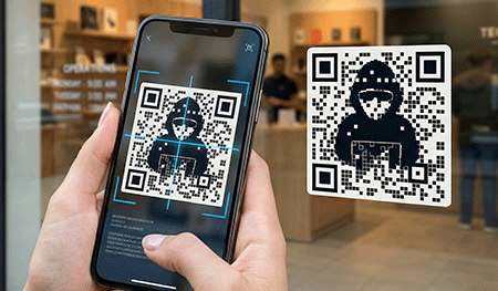 Imagen: códigos QR falsos