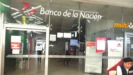 El Banco de la Nacion informa cierre temporal de su oficina especial Canto Grande