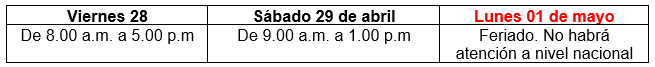 comunicado feriado